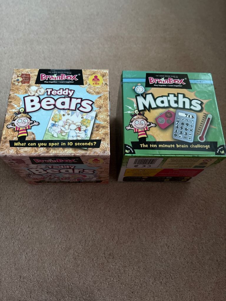 BrainBox Teddy Bears & Maths Games – Good Condition