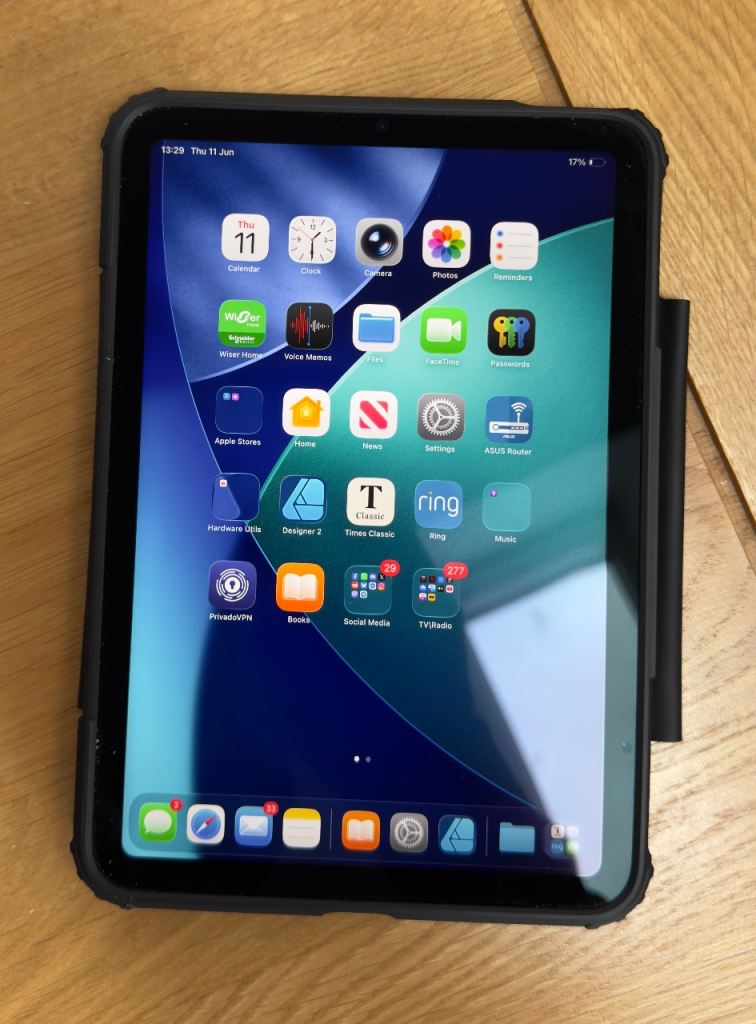 Apple iPad mini  6th Generation (Model: A2568) Black. 64GB