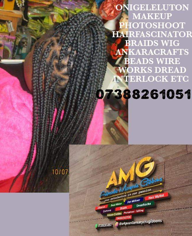 image for BRAIDS DREADLOCKS INTERLOCKING GELE MAKEUP BEADS HAT ETC