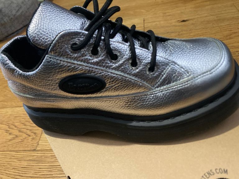 image for Silver doc martens 