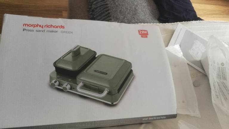 Morphy Richards Press Sand Maker 500000 – Brand New, Grey