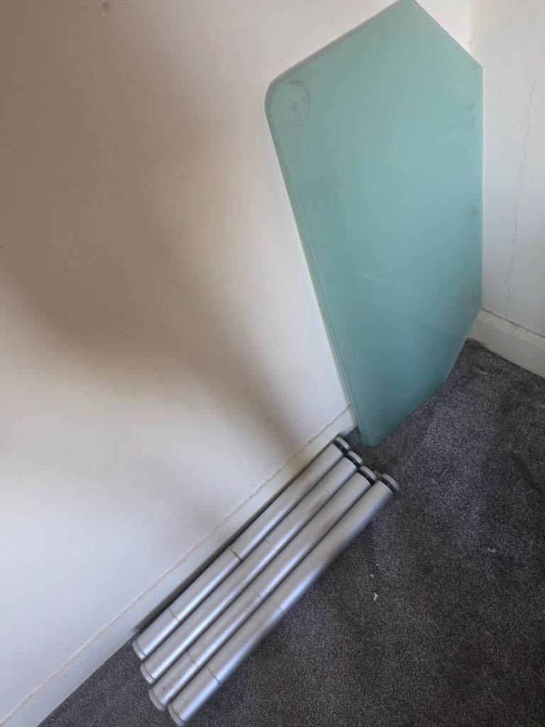 image for Glass TV Stand dismantled - free