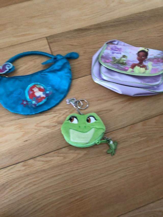 Disney Princess Ariel handbag and Disney Princess & the Frog handbag and purse 