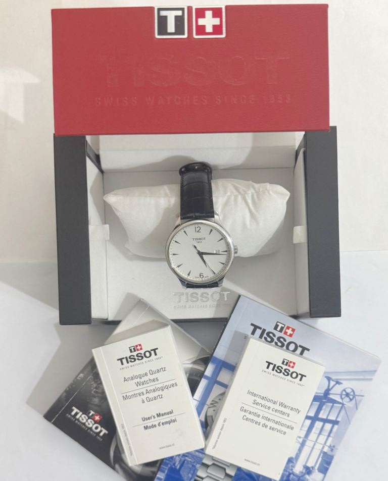 Genuine Tissot Traditional 42mm Men’s Swiss watch, new strap/box; T063610A