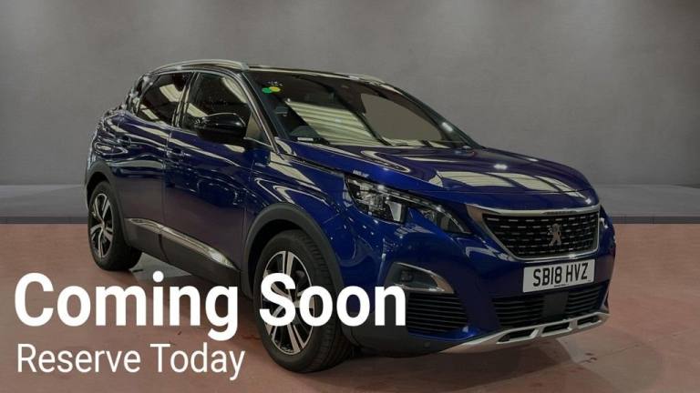 2018 Peugeot 3008 1.6 THP GT Line SUV 5dr Petrol EAT Euro 6 (s/s) (165 ps) Petrol Automatic