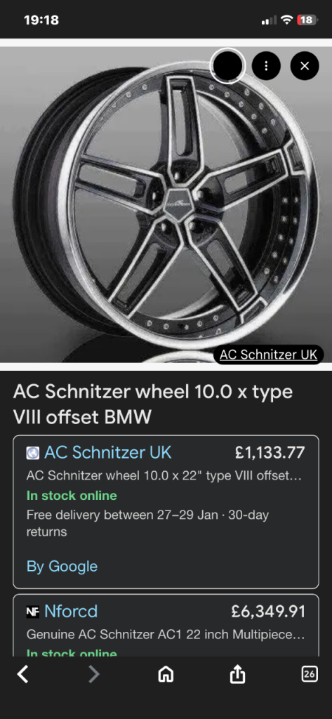 BMW deep dish 22”rims x5 x6 GT 7 series cost 6k