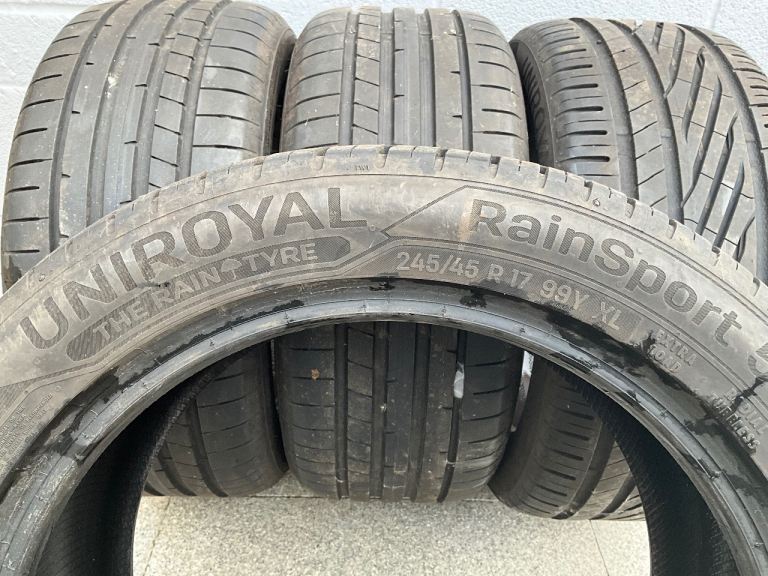 Full set of 4 tyres size 245/45 R17