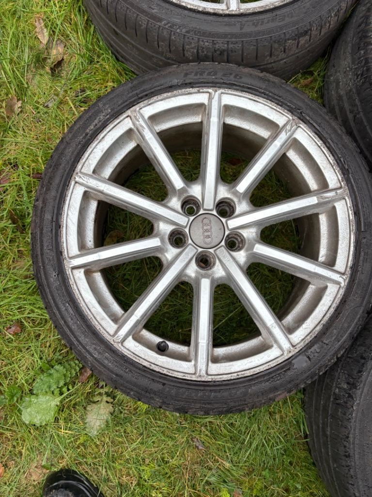 2011 Audi A1 8X - 17 Alloy Wheels with Tyres  - 8X0 601 025 Genuine Rims 17”