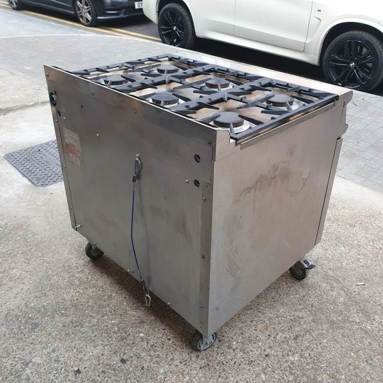 Falcon 6 Burner Cooker Natural Gas Serviced Commercial Restaurant Cooker Cafe - 08/12