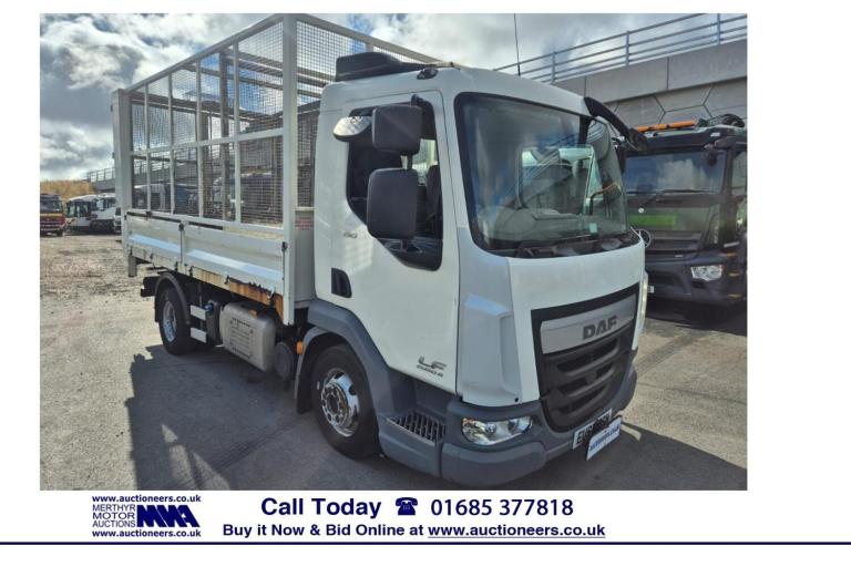 2018 DAF TRUCKS LF 150 4X2 AUTO 7.5 TON CAGED TIPPER C/W DHOLLANDIA TAIL LIFT (EURO 6).  NA Diese...