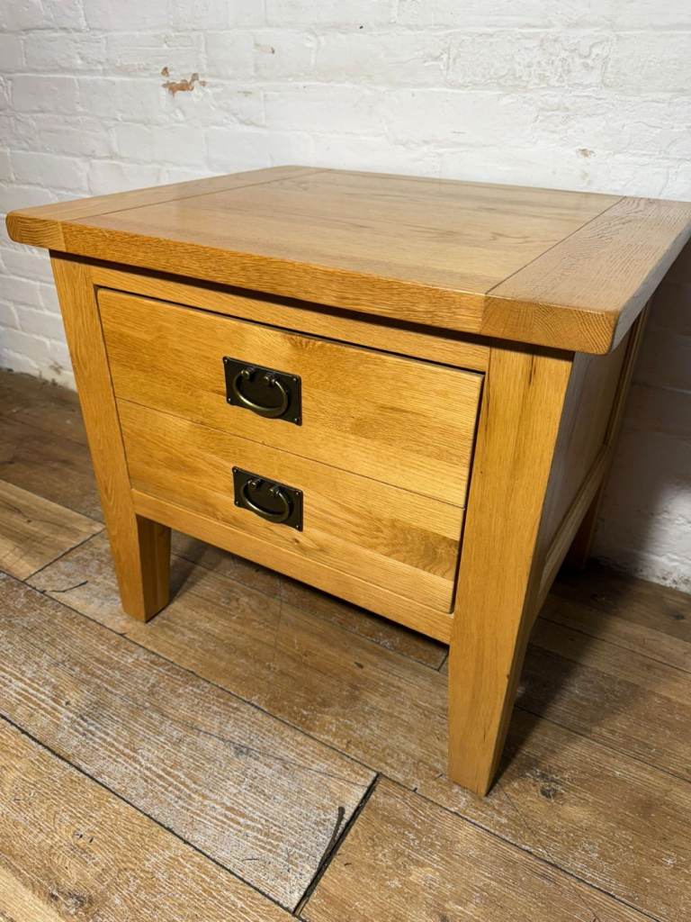 Large solid oak lamp table with free local delivery 