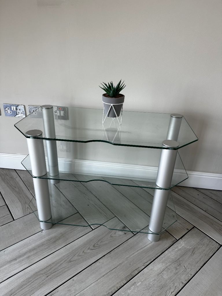 Free glass tv stand table