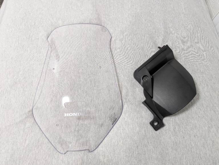 BRAND NEW Honda ADV350A 2022-2025 Genuine Clear Windshield Screen & Rear Hugger Mudguard