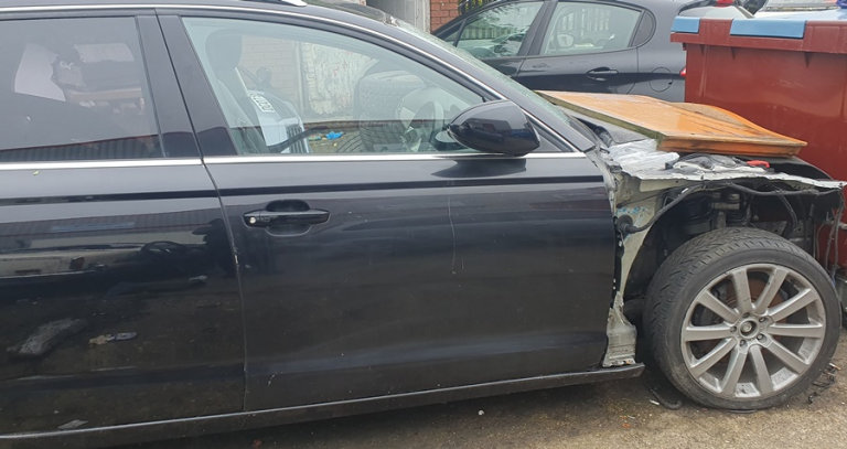 Audi A6 C7 2.0 TDI Estate Right Side Front Door Black LZ9Y 2014