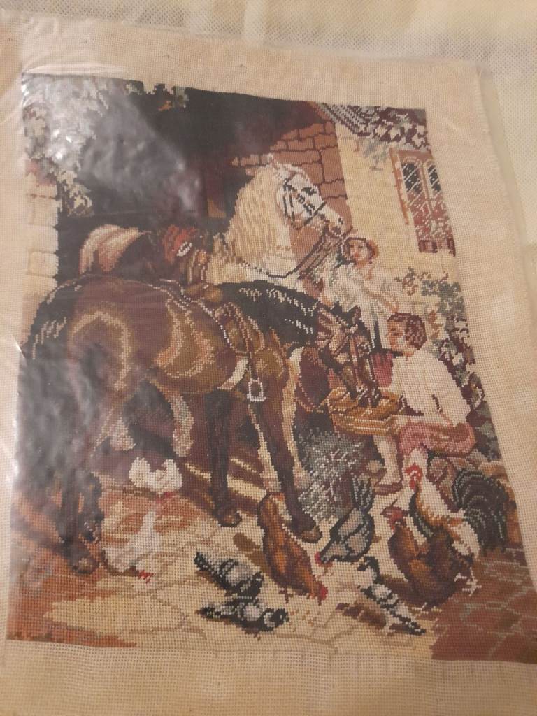 Hand made needlepoint tapestry 