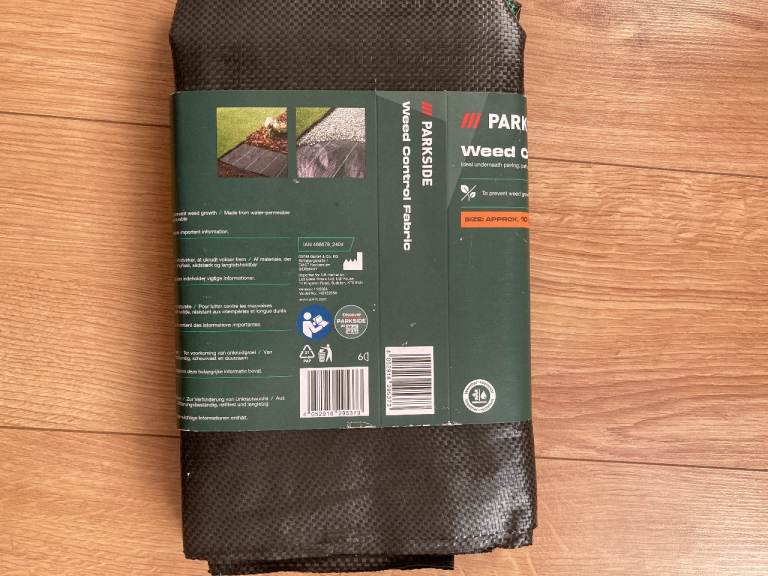 PARKSIDE Weed Control Fabric 10m x 1m New 