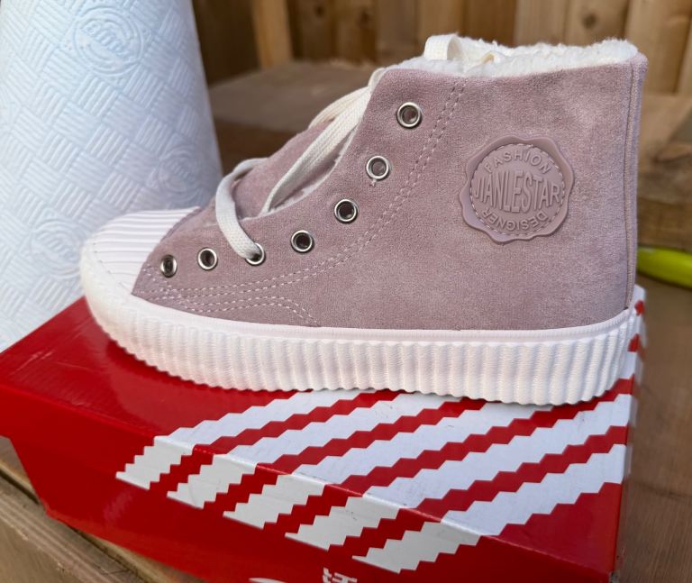 Unisex Pink High-Top Trainers – New in Box