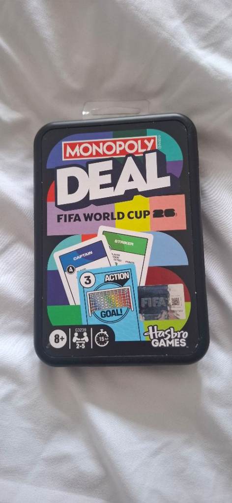 Monopoly Deal FIFA World Cup Card Game - Hasbro, brand New