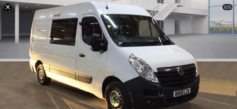 2019 Vauxhall Movano Mess Unit Welfare Unit 2.3 CDTI H2 Van 130ps PANEL VAN Diesel Manual