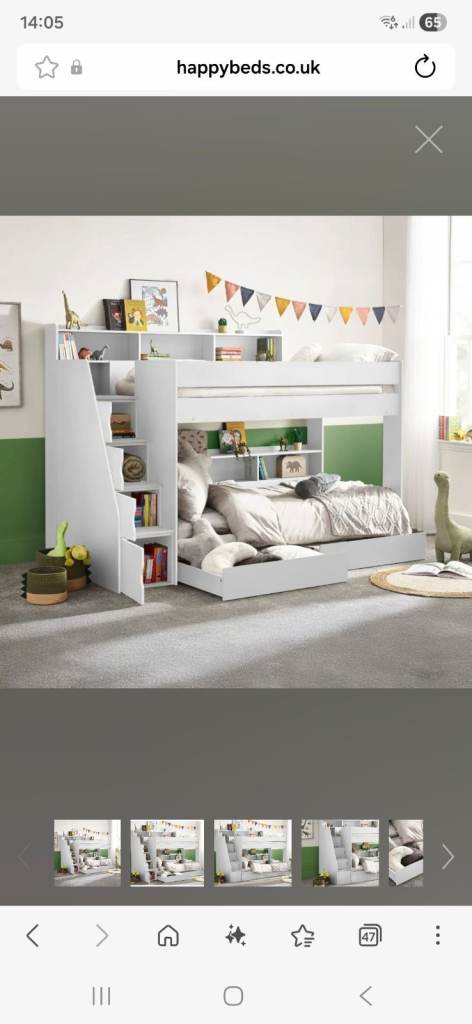 Bunk bed with tons of storage