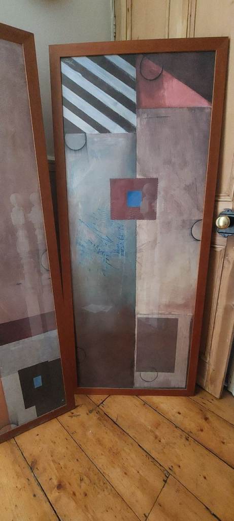 image for Large wall framed art - 2 pieces 