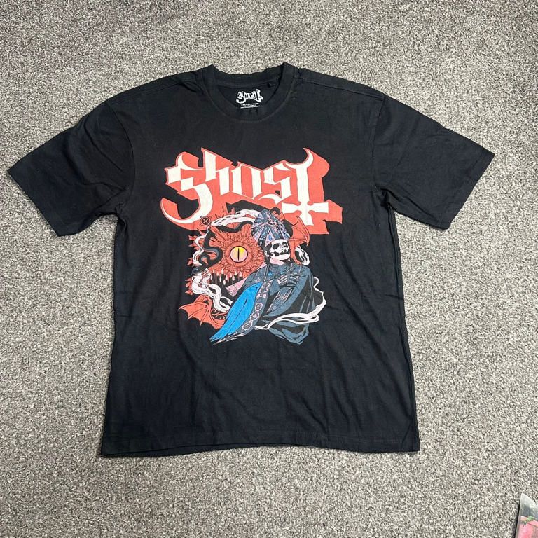 Ghost Band Official Graphic T-Shirt Black Papa Emeritus Merch