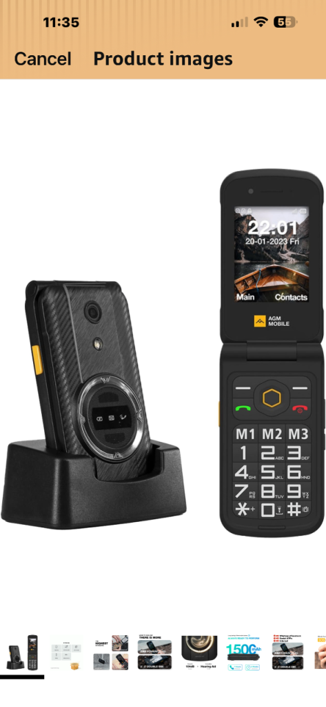 Big button flip mobile phone