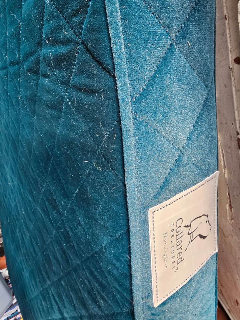 Teal Velour Luxury Mattress Dog Bed, Extra Large (approx. 134x89x9cm)