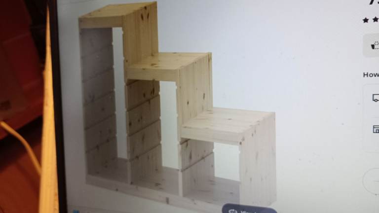 stepped pine ikea trofast storage unit