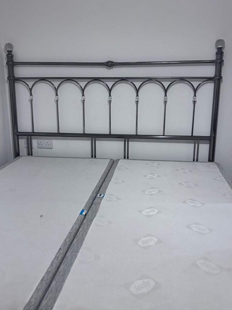 King size double bed frame with storage 