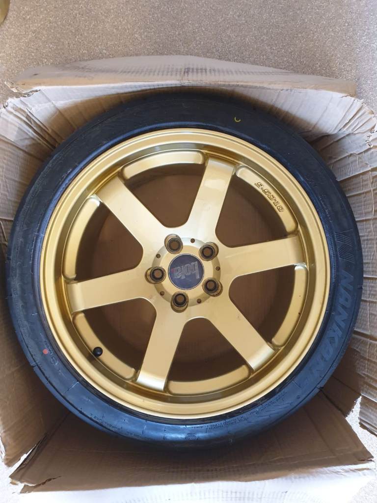 Set of 4 Rota Alloy Wheels with Nankang Tyres – Gold – 6-Spoke