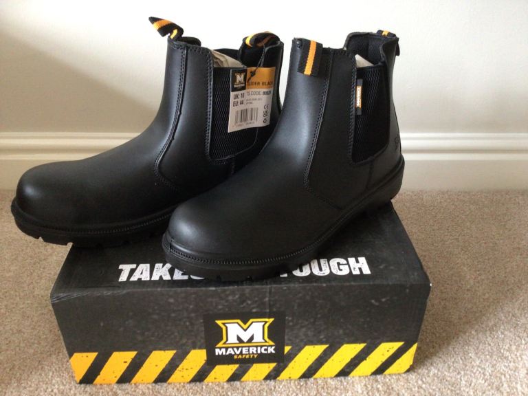 Maverick Safety Boots – Black, Brand New with Tags