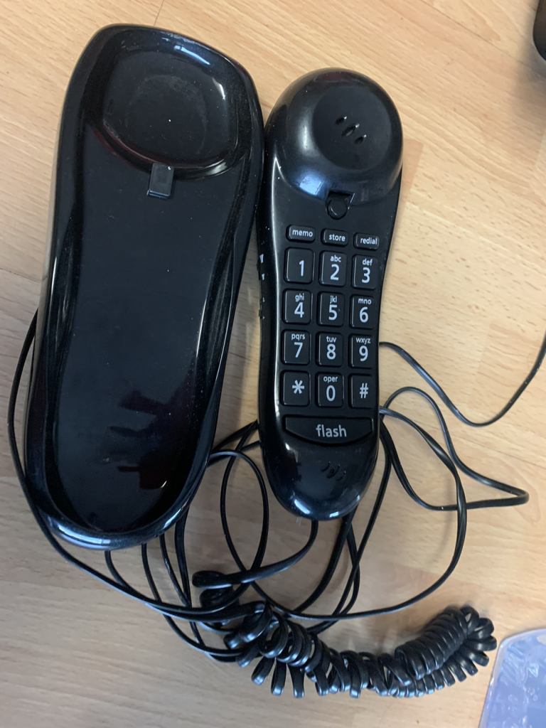 Black Landline Telephone ☎️ 