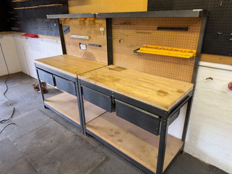 2 4ft Gorilla Rack Workbenches
