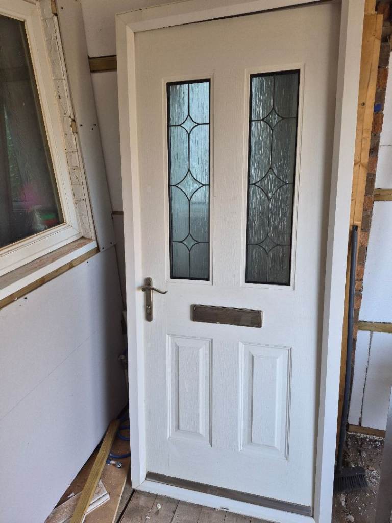 White composite door