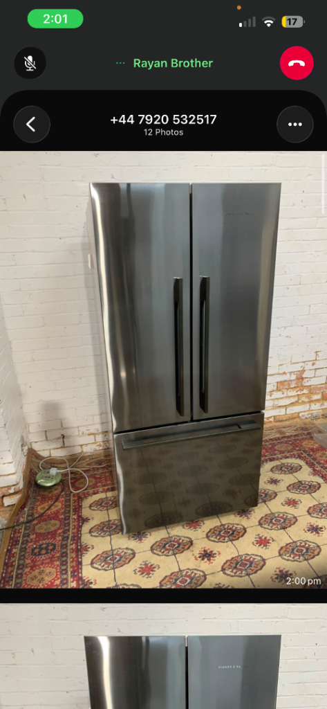 Free delivery Fisher & Paykel Freestanding Fridge Freezer – Good Condition