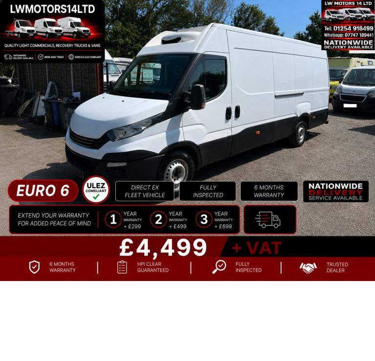 IVECO DAILY 2.3 EXLWB FRIDGE VAN 2017 67 REG REG EURO 6 AUTOMATIC