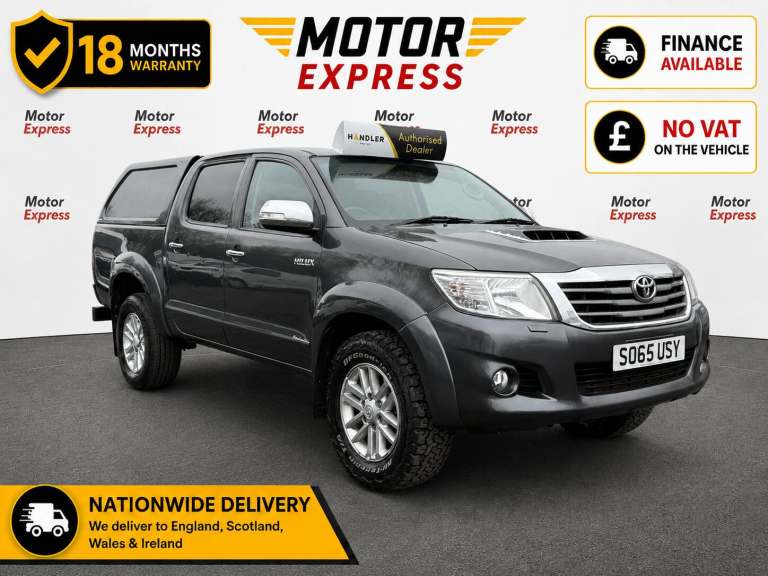 2016 Toyota Hilux Invincible D/Cab Pick Up 3.0 D-4D 4WD 171 PICK UP Diesel Manual