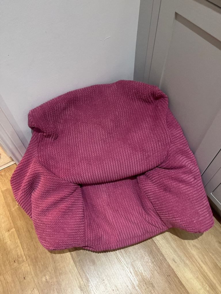 Bean bag pink corduroy 