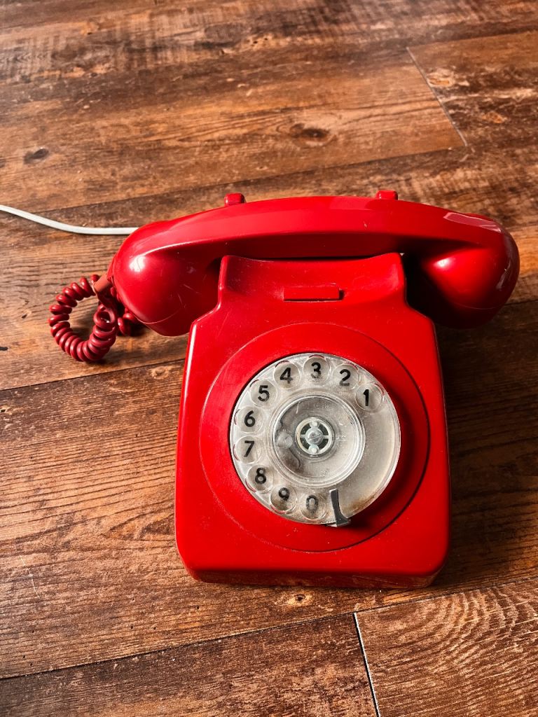 Two Vintage GPO Rotary Dial Phones