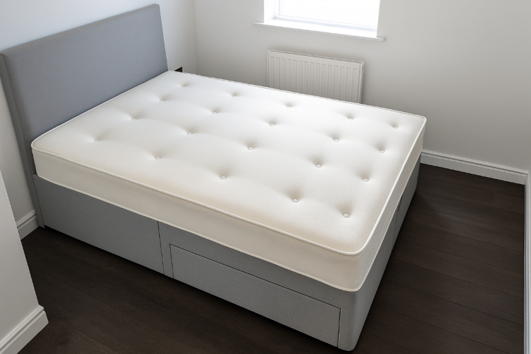 image for Deep Drawer Divan Bed Frame Designed for Space Efficiency and Sleeping Comfort
