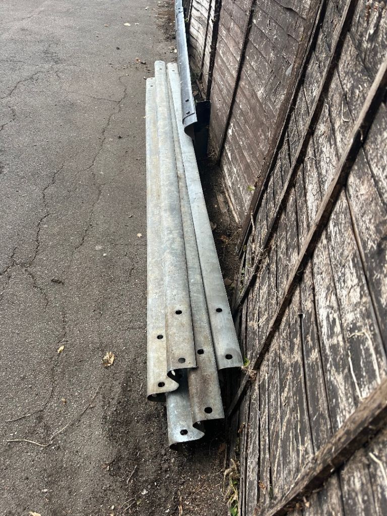 FREE Galvanised Steel Crash Barriers / Guard Rails - Used Condition