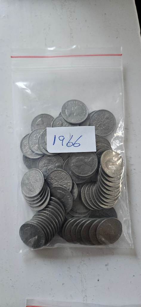 SIXPENCE ELIZABETH II GB COIN 1966