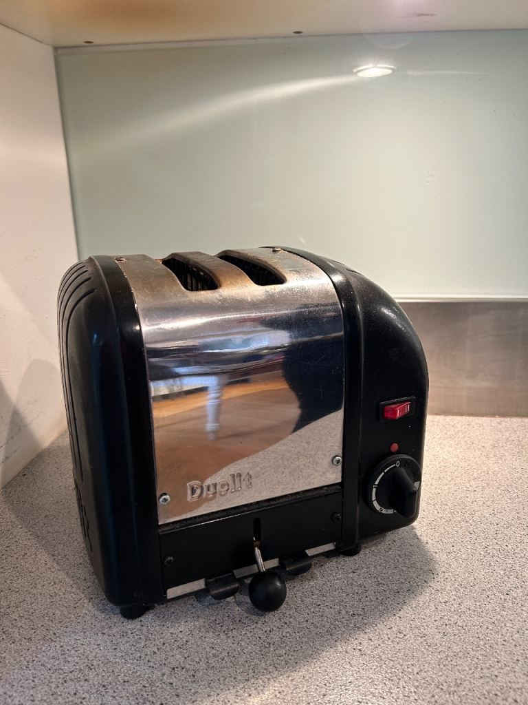 Dualit toaster 2 slice black and chrome