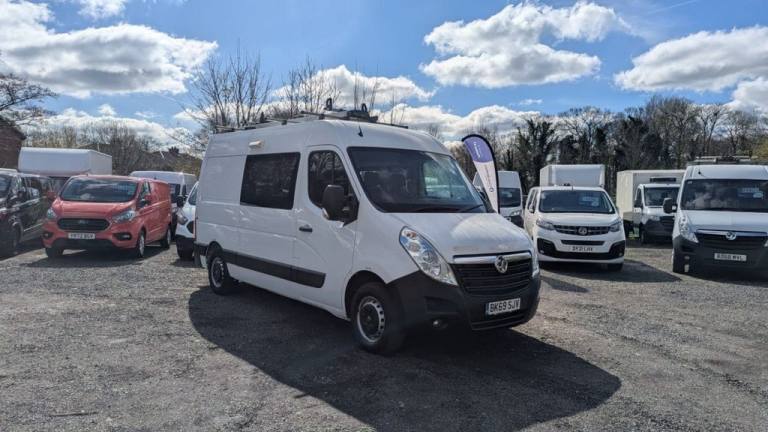2020 Vauxhall Movano L2 H2 Crew Van with Integrated Mess Unit With Air Conditioning Cdti 130 PS. ...