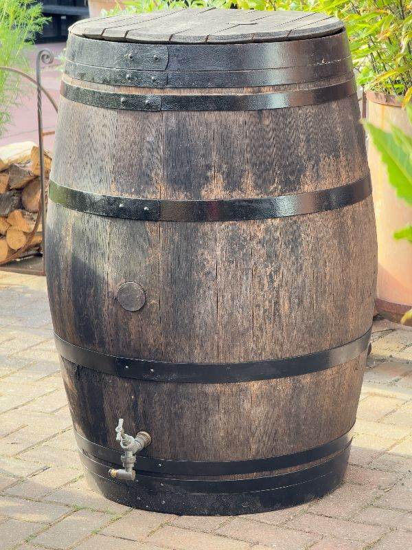 Genuine Oak Wine Barrel used as Ice Barrel.