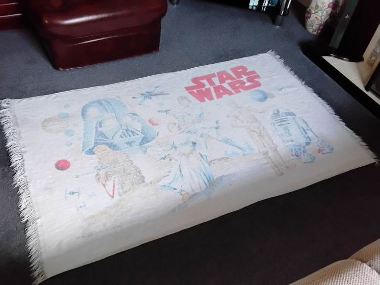 ORIGINAL STAR WARS STARWARS BATH TOWEL MADE IN THE USA. 86% COTTON