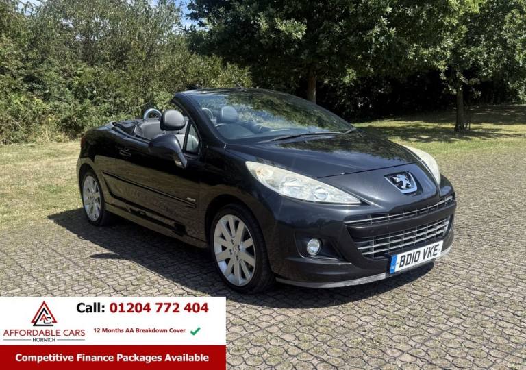 2010 Peugeot 207 CC 1.6 VTi Allure Convertible 2dr Petrol Manual Euro 5 (120 ps) Convertible Petr...