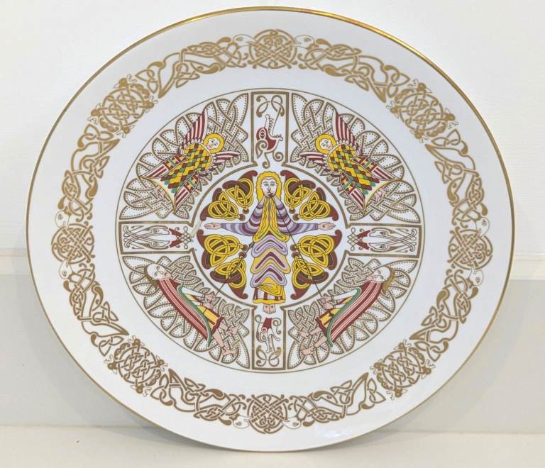 SPODE 'THE DURHAM PLATE' BONE CHINA CELTIC SERIES MADE IN ENGLAND 24.2cm DIA