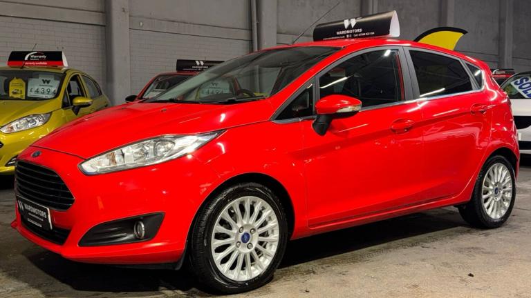 FORD FIESTA 1.0 T EcoBoost Titanium Red 5dr LOWTAX+11 STAMPS+1 KEEPER 2014